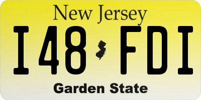 NJ license plate I48FDI