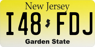 NJ license plate I48FDJ