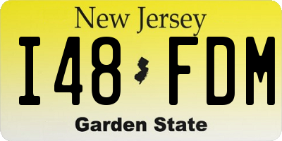 NJ license plate I48FDM