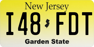NJ license plate I48FDT
