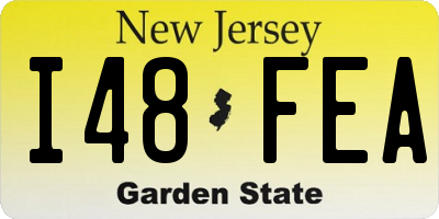 NJ license plate I48FEA