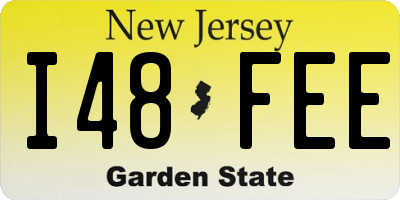 NJ license plate I48FEE