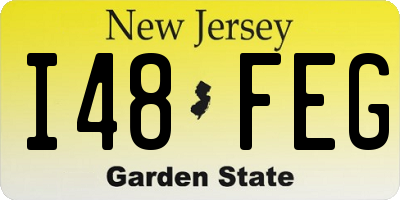 NJ license plate I48FEG