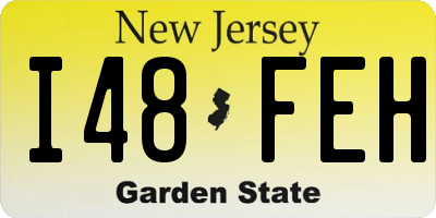 NJ license plate I48FEH