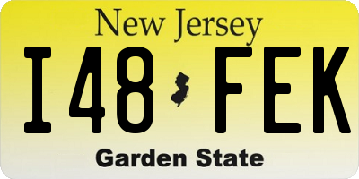 NJ license plate I48FEK