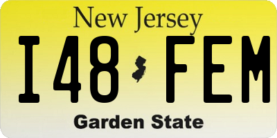 NJ license plate I48FEM