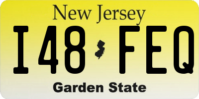 NJ license plate I48FEQ