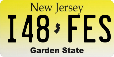 NJ license plate I48FES