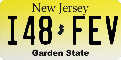 NJ license plate I48FEV