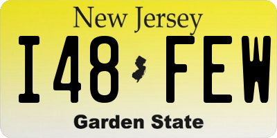 NJ license plate I48FEW