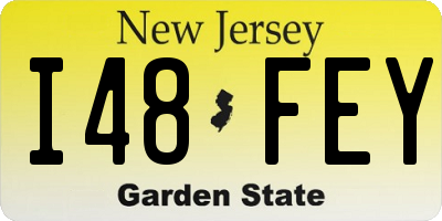 NJ license plate I48FEY