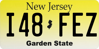 NJ license plate I48FEZ