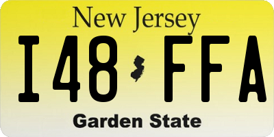 NJ license plate I48FFA