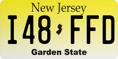 NJ license plate I48FFD