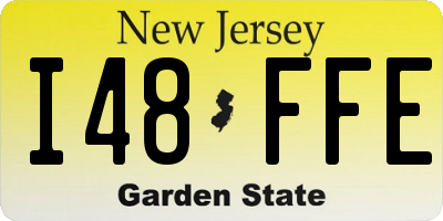 NJ license plate I48FFE