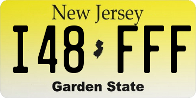 NJ license plate I48FFF