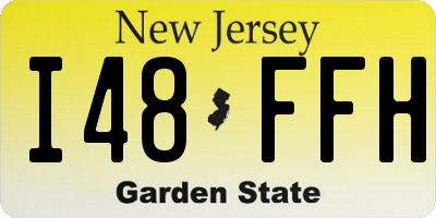 NJ license plate I48FFH