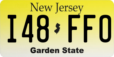 NJ license plate I48FFO