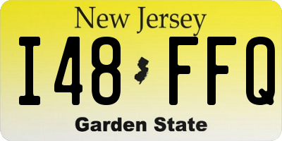 NJ license plate I48FFQ