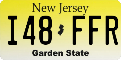 NJ license plate I48FFR