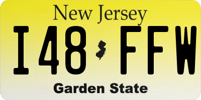 NJ license plate I48FFW