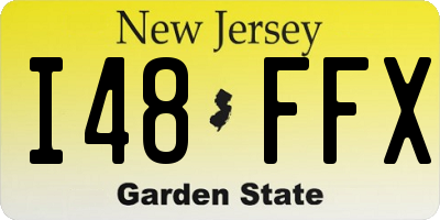 NJ license plate I48FFX