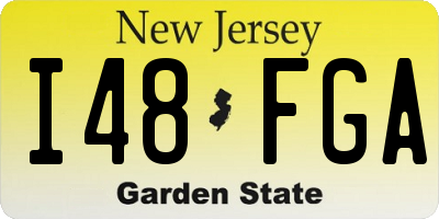 NJ license plate I48FGA
