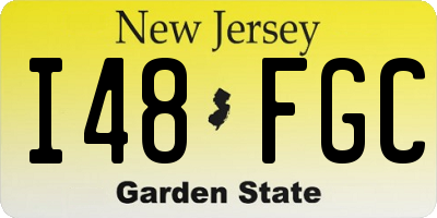NJ license plate I48FGC