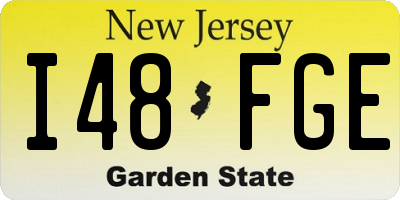 NJ license plate I48FGE