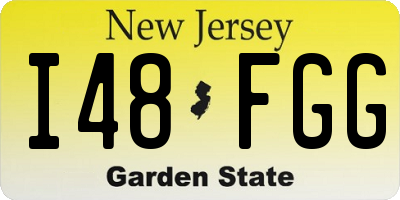 NJ license plate I48FGG