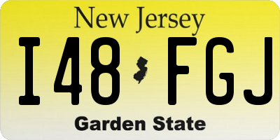 NJ license plate I48FGJ