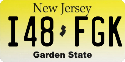 NJ license plate I48FGK