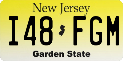 NJ license plate I48FGM