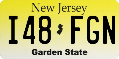 NJ license plate I48FGN
