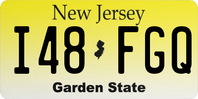 NJ license plate I48FGQ