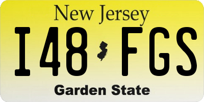 NJ license plate I48FGS