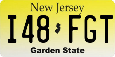NJ license plate I48FGT