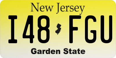 NJ license plate I48FGU
