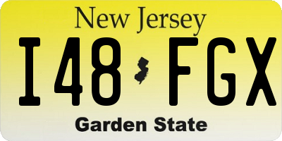 NJ license plate I48FGX