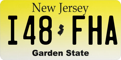 NJ license plate I48FHA