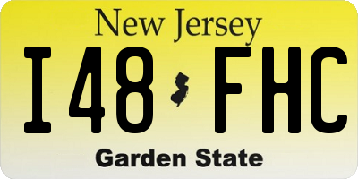 NJ license plate I48FHC