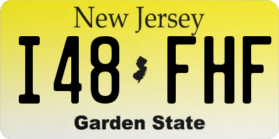NJ license plate I48FHF
