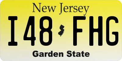 NJ license plate I48FHG