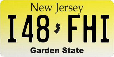 NJ license plate I48FHI