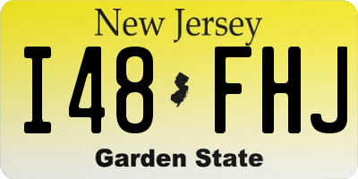 NJ license plate I48FHJ