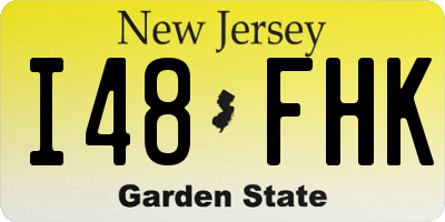 NJ license plate I48FHK