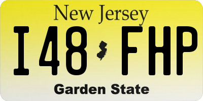 NJ license plate I48FHP