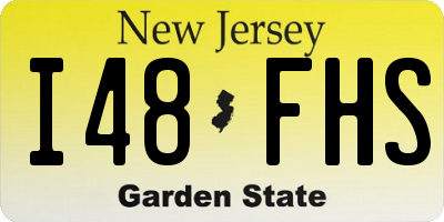 NJ license plate I48FHS