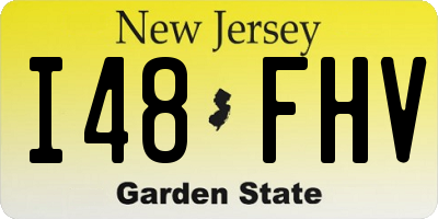 NJ license plate I48FHV