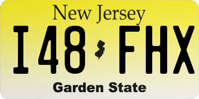NJ license plate I48FHX